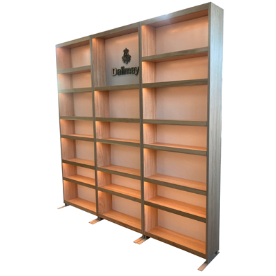 Ladenregal Ausstellungsregal Kaffeezeit in unterschiedlichen Farbkombinationen